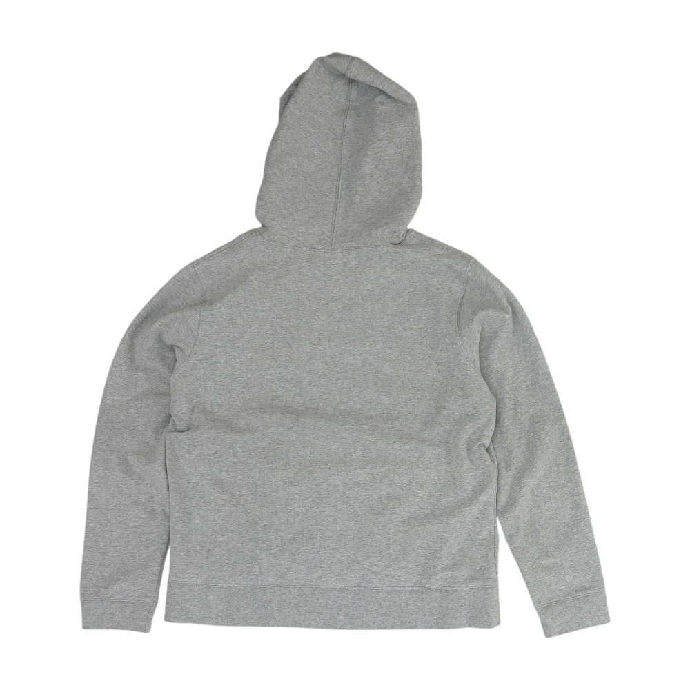 Gray Solid Hoodie Pullover - Image 2
