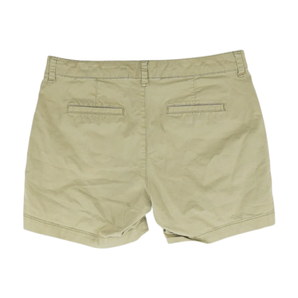 Beige Solid Chino Shorts - Image 2