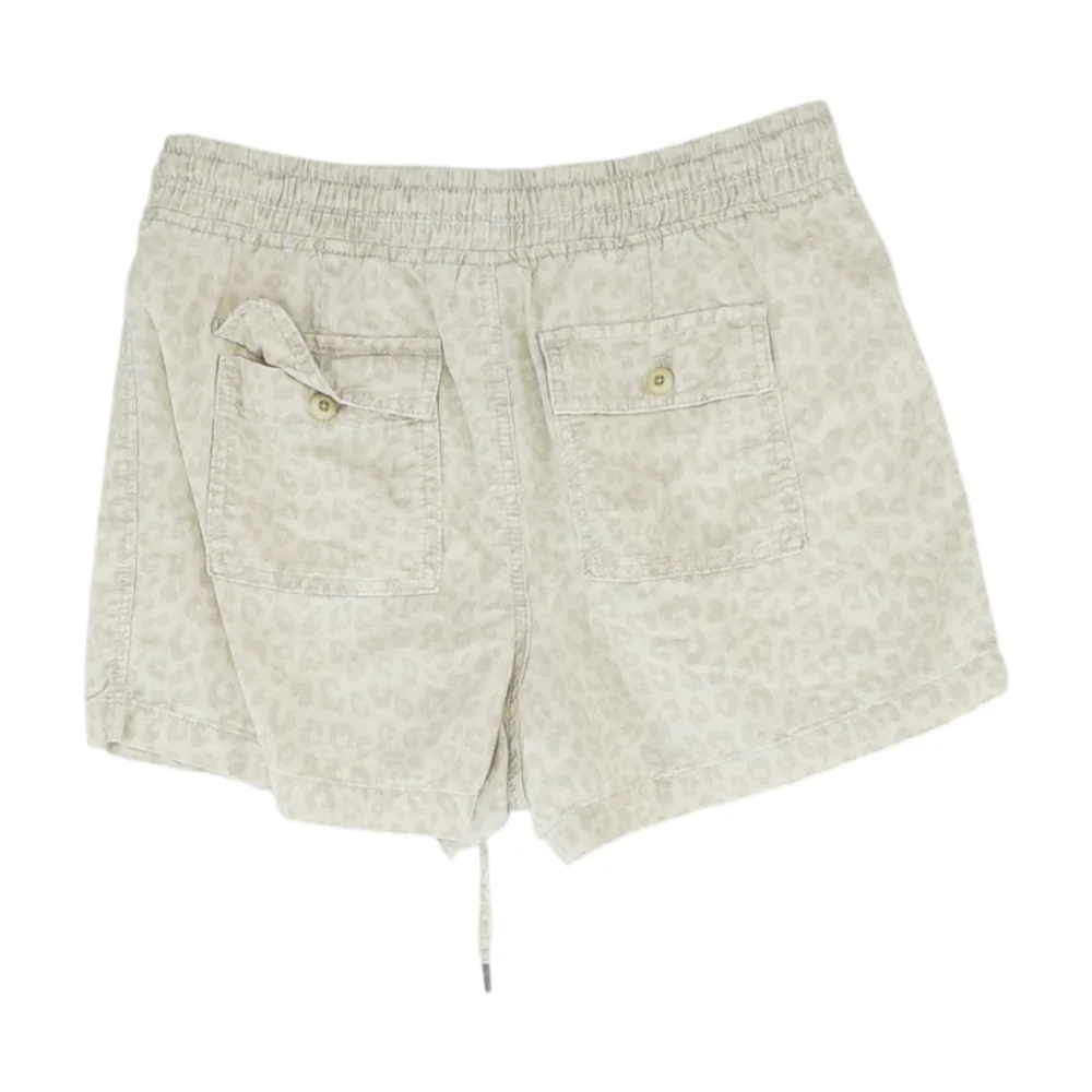 Beige Animal Print Active Shorts - Image 2