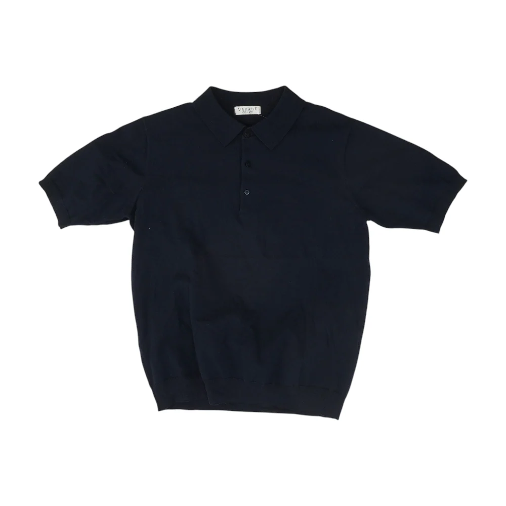 Navy Solid Short Sleeve Polo