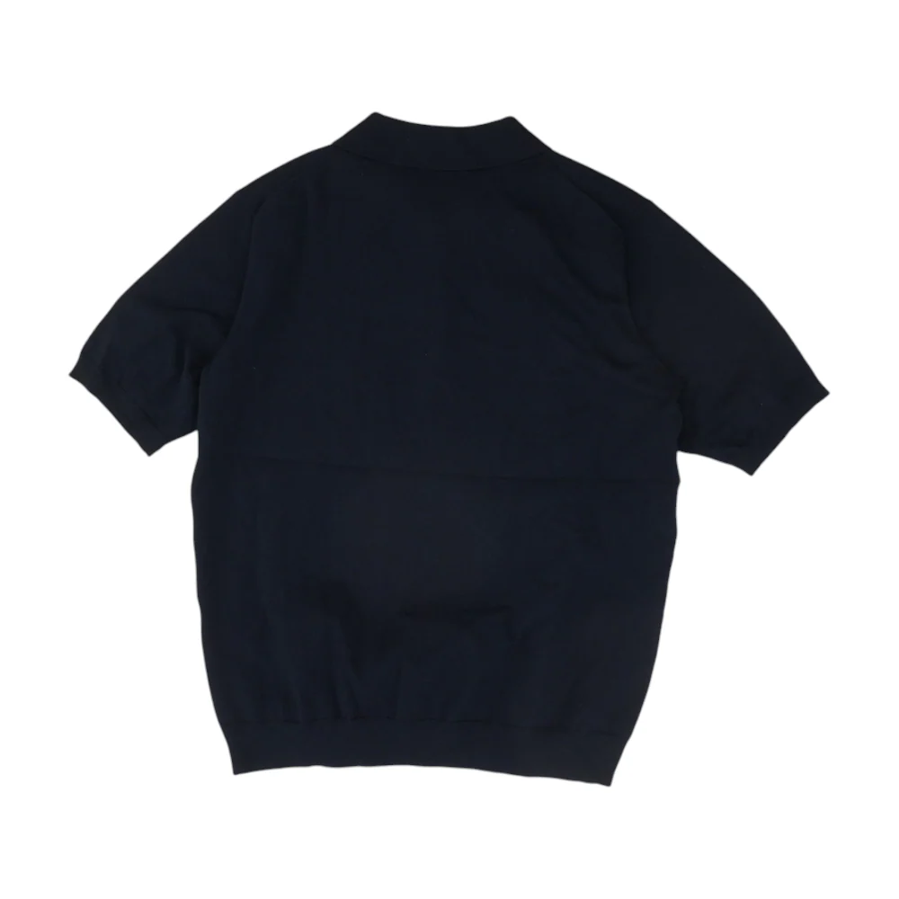 Navy Solid Short Sleeve Polo - Image 2