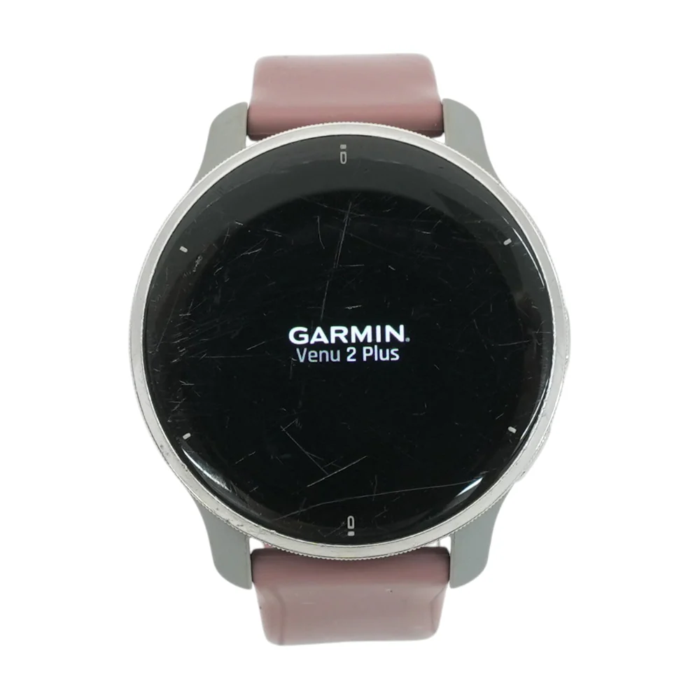 43mm Venu 2 Plus Silver Smartwatch Purple Band S/M
