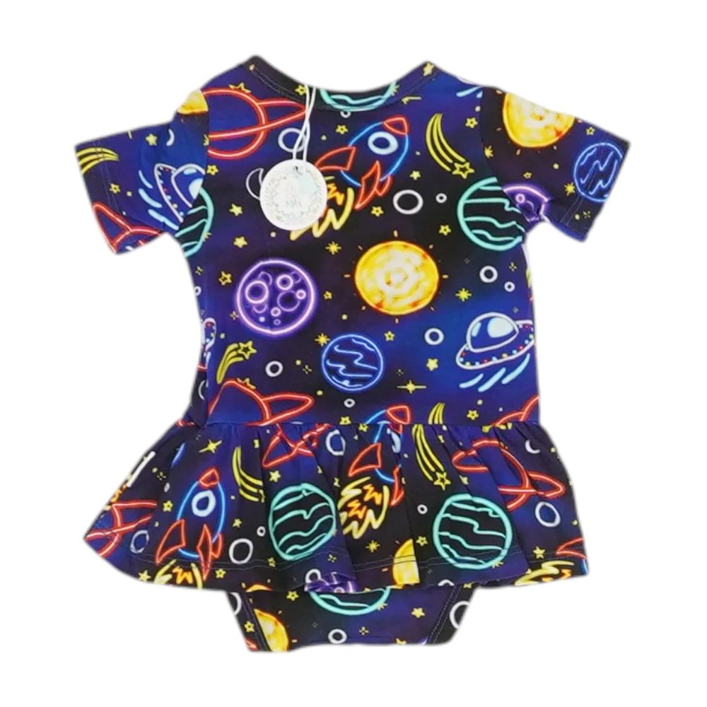 Multi Print Short Sleeve One-Piece - Image 2