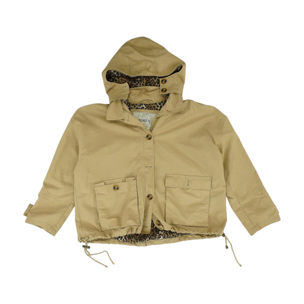 Beige Solid Jacket