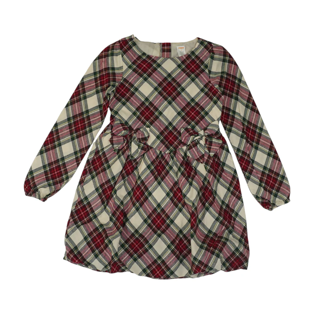 Ivory Plaid Dress