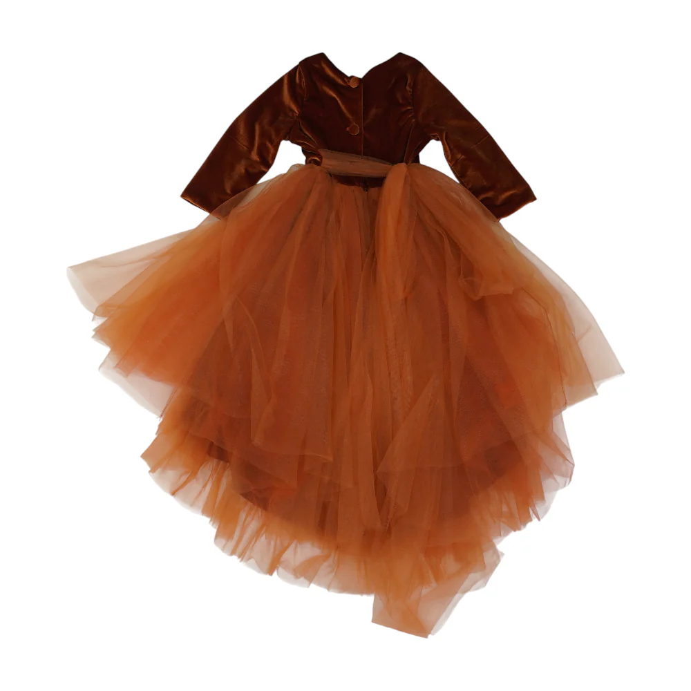 Rust Formal Dress - Image 2