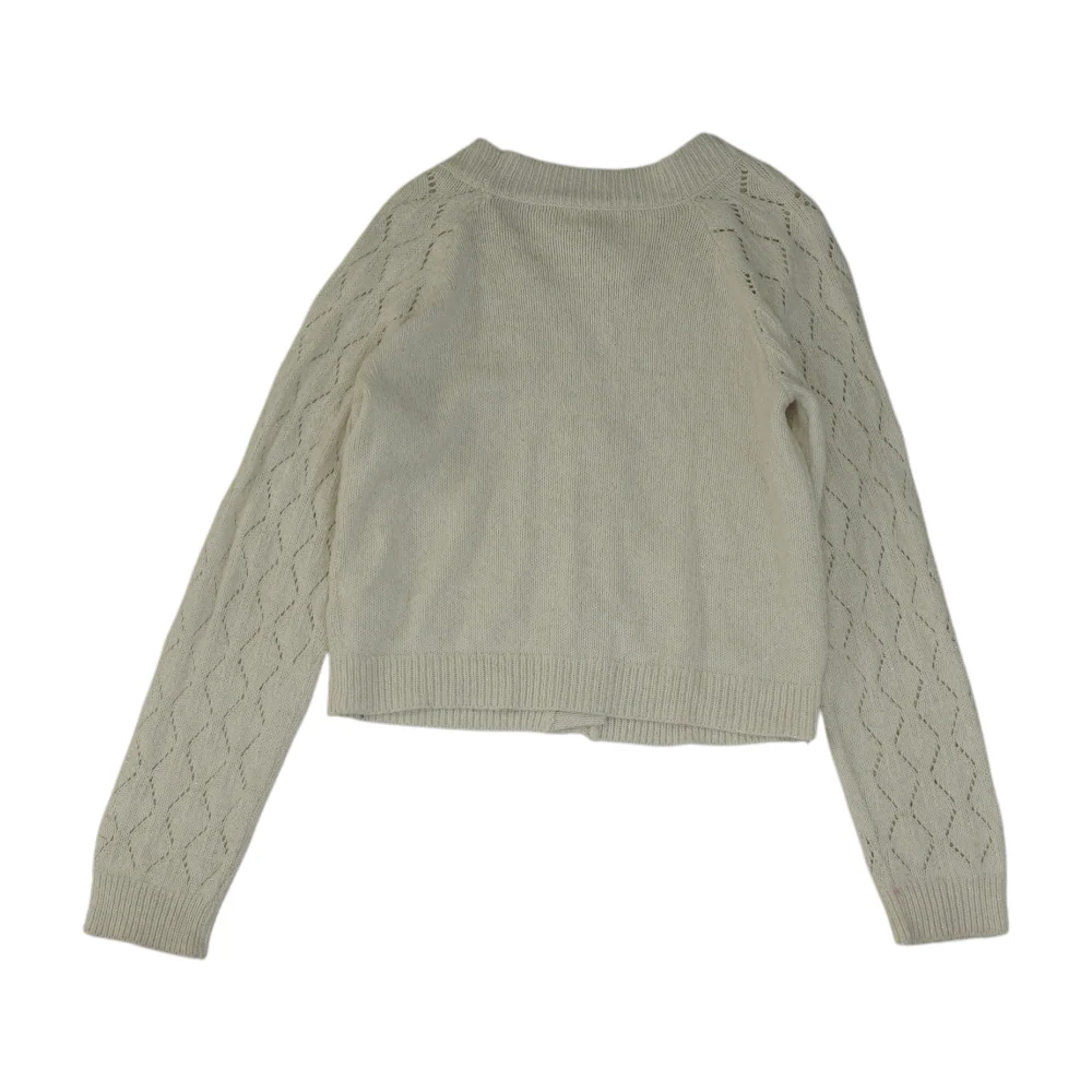 White Cardigan Sweater - Image 2