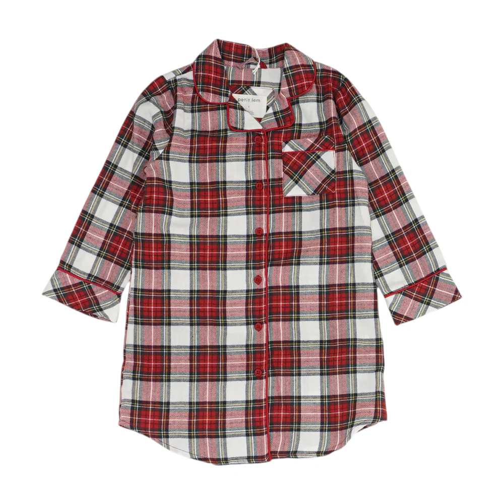 Red Plaid Gown
