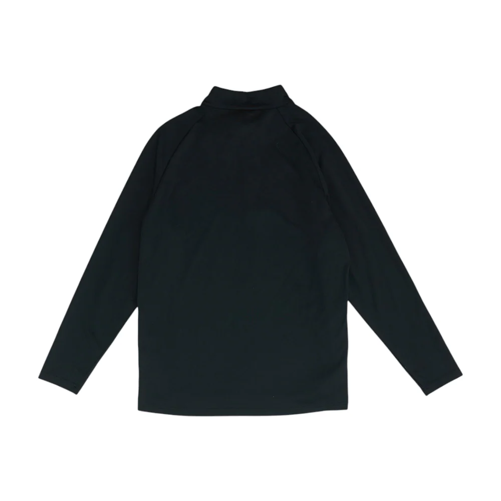 Black Solid 1/4 Zip Pullover - Image 2