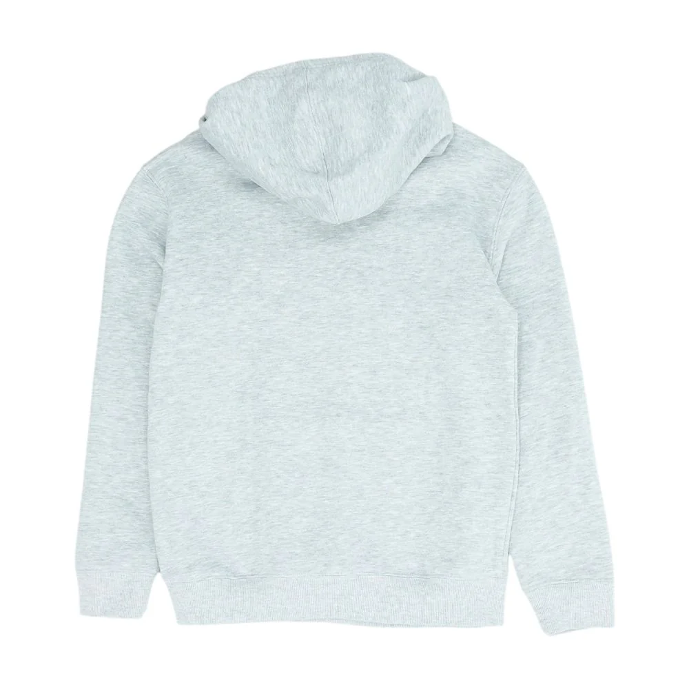 Gray Solid Hoodie Pullover - Image 2