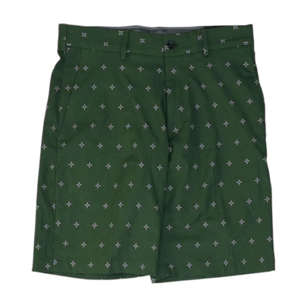 Green Graphic Active Shorts