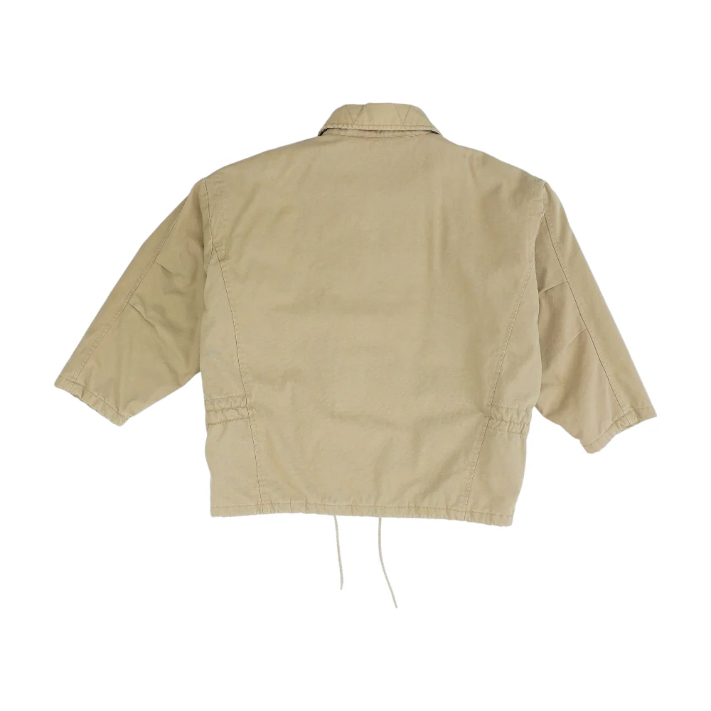 Khaki Solid Jacket - Image 2