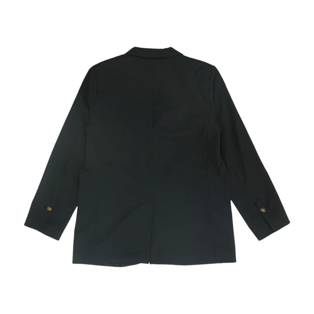 Black Solid Blazer - Image 2