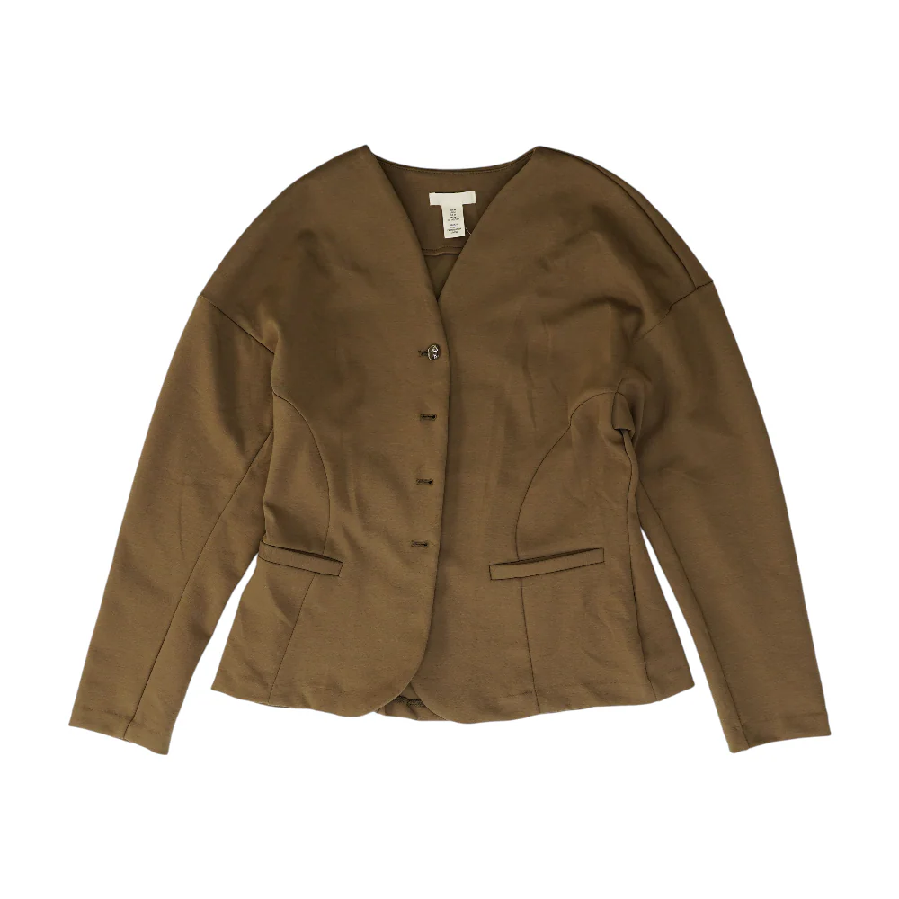 Brown Solid Blazer