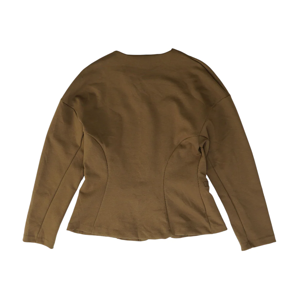 Brown Solid Blazer - Image 2