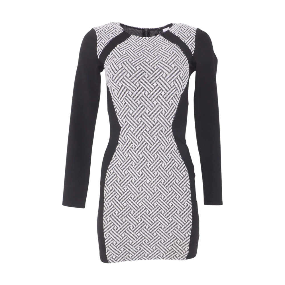 Black Abstract Mini Dress