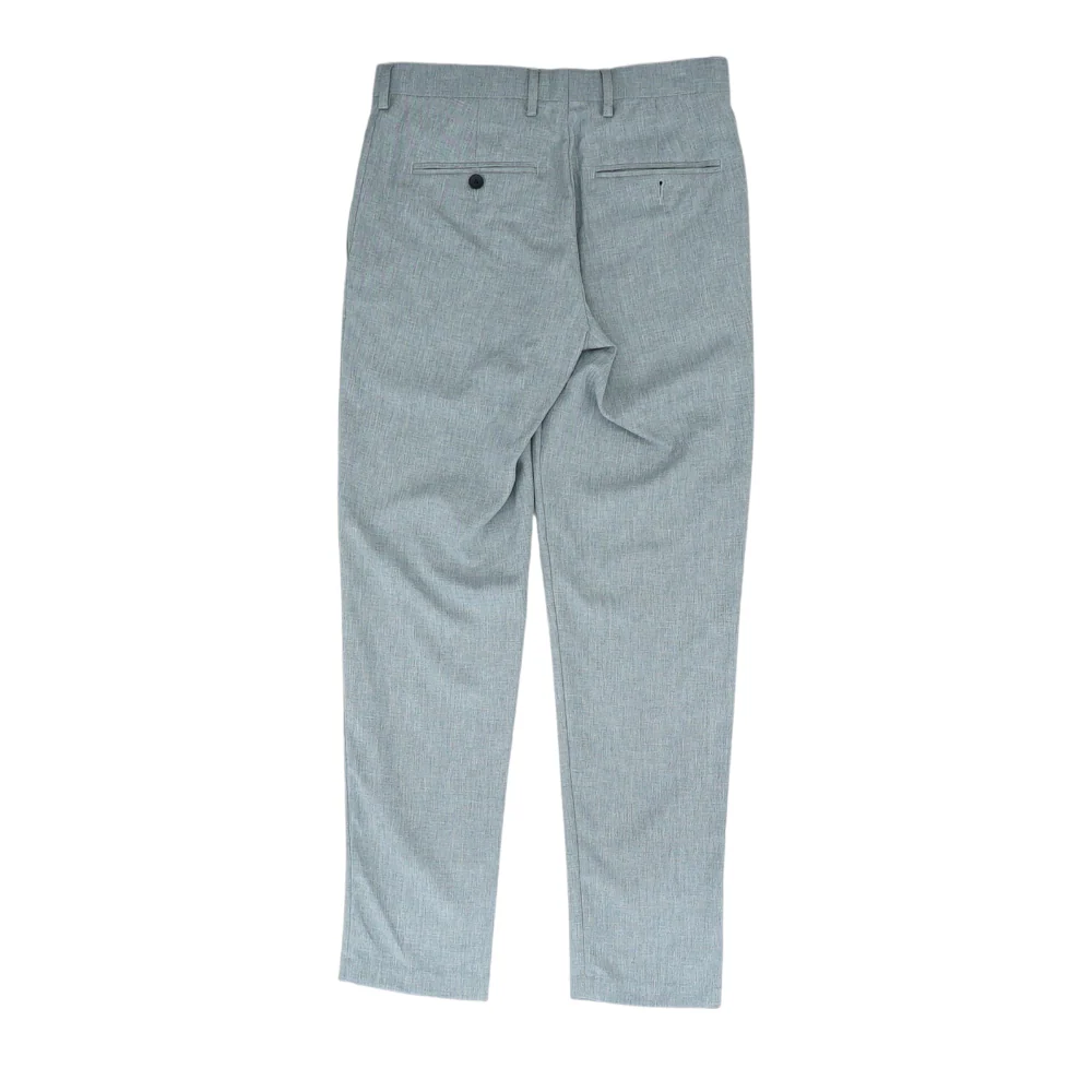 Gray Abstract Slim Pants - Image 2