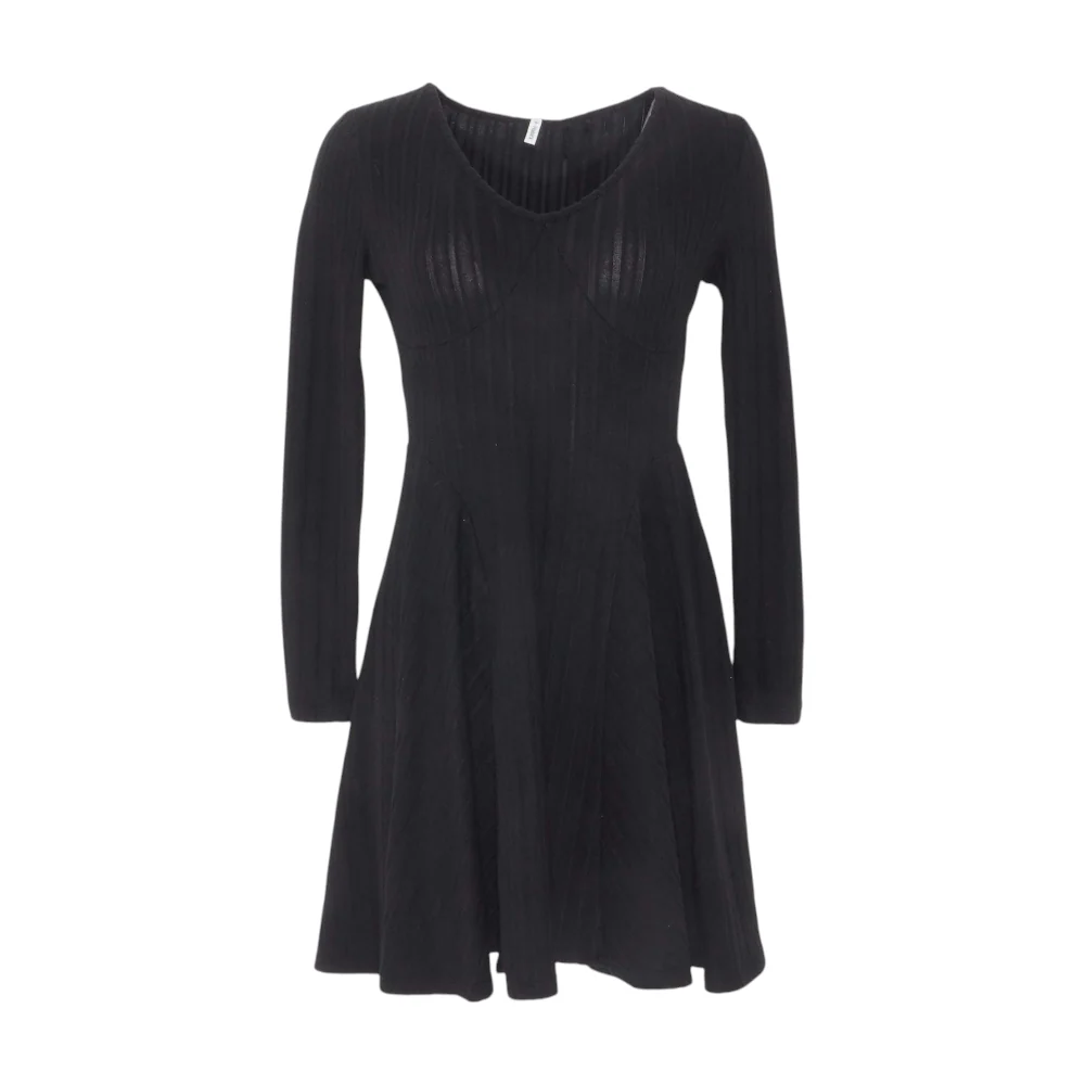 Black Striped Mini Dress