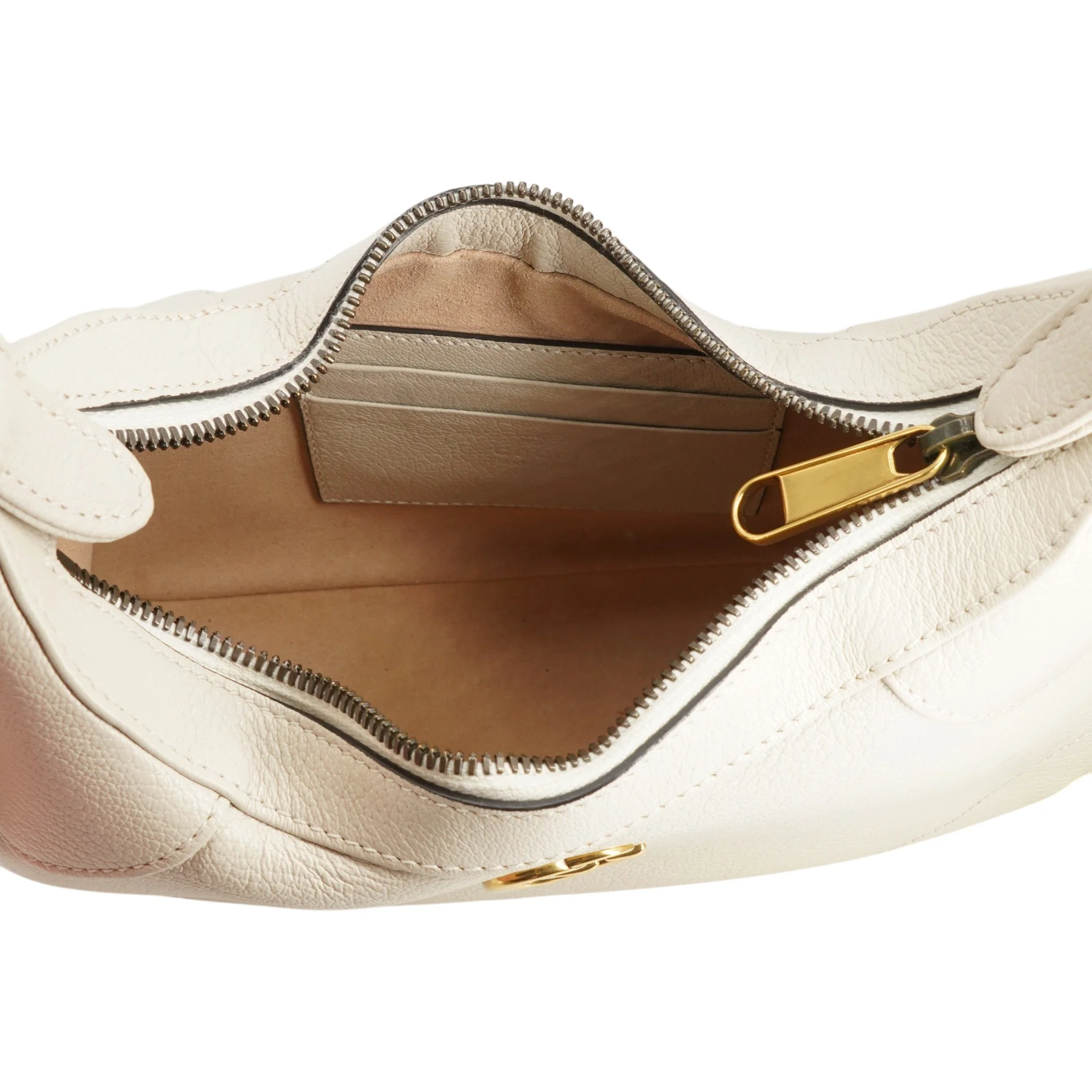 Small Aphrodite Shoulder Bag in White - Image 3
