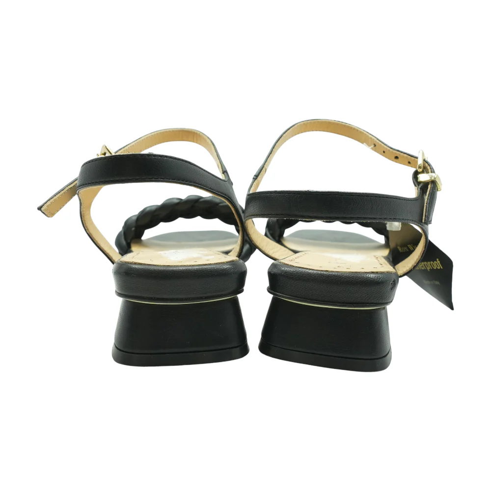Black Heeled Sandals - Image 2
