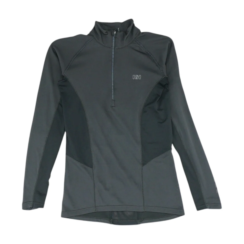 Black Solid 1/4 Zip Pullover