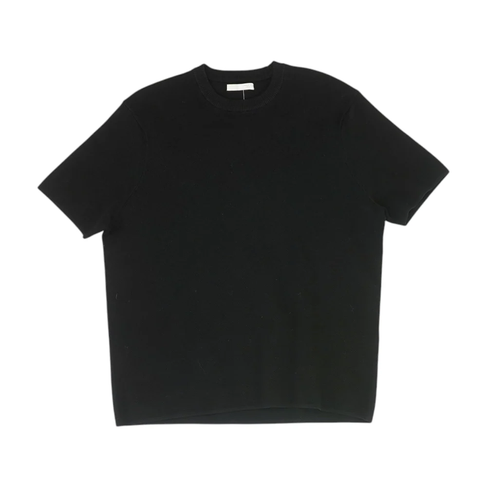 Black Solid Pullover Sweater