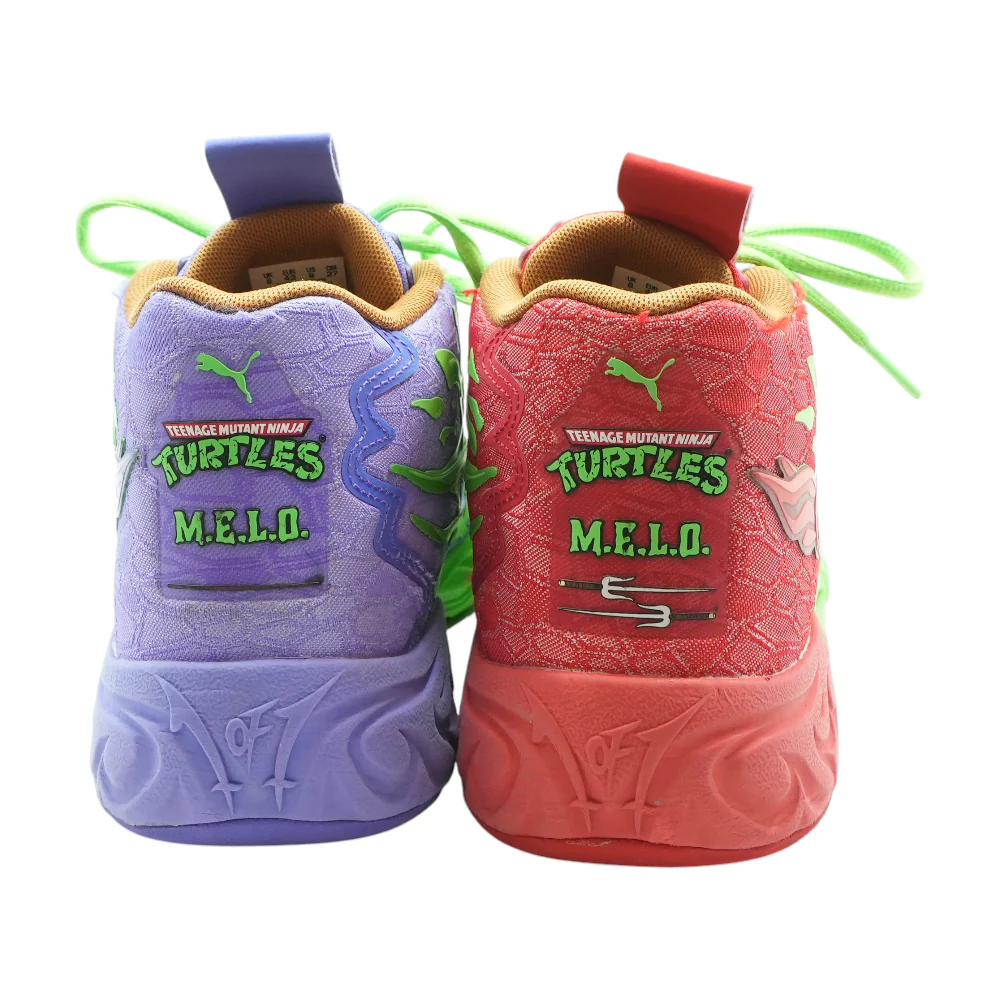 Teenage Mutant Ninja Turtles x Puma MB.04 'Donatello & Raphael' High-Top Athletic Shoes - Image 2