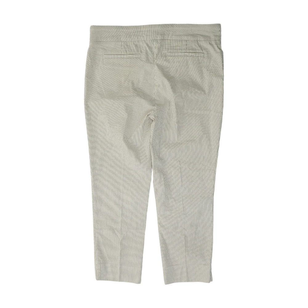 White Striped Regular Pants - Image 2