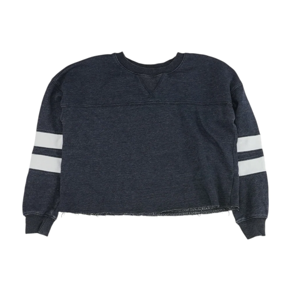 Navy Solid Sweatshirt Pullover