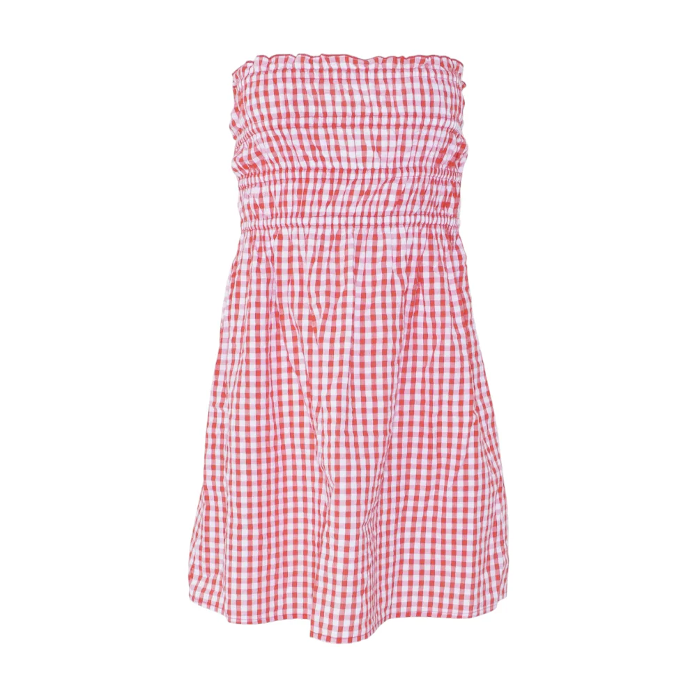 Red Check Mini Dress