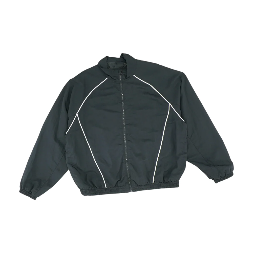 Black Solid Active Jacket