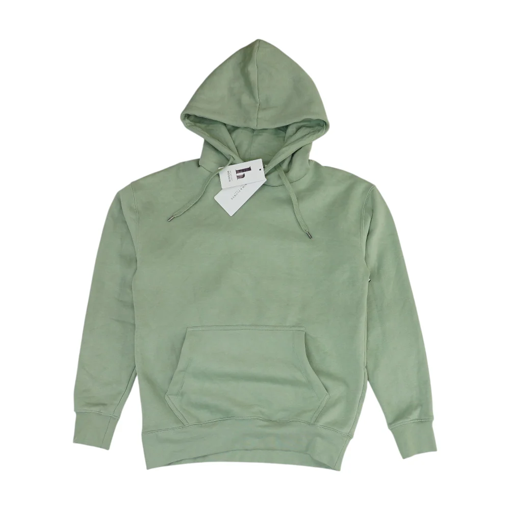 Green Solid Hoodie Pullover