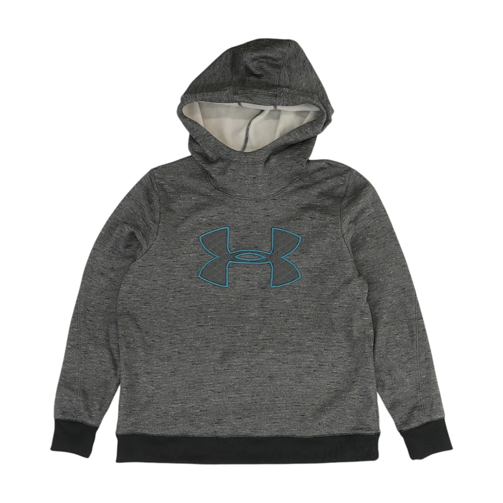 Gray Solid Hoodie Pullover