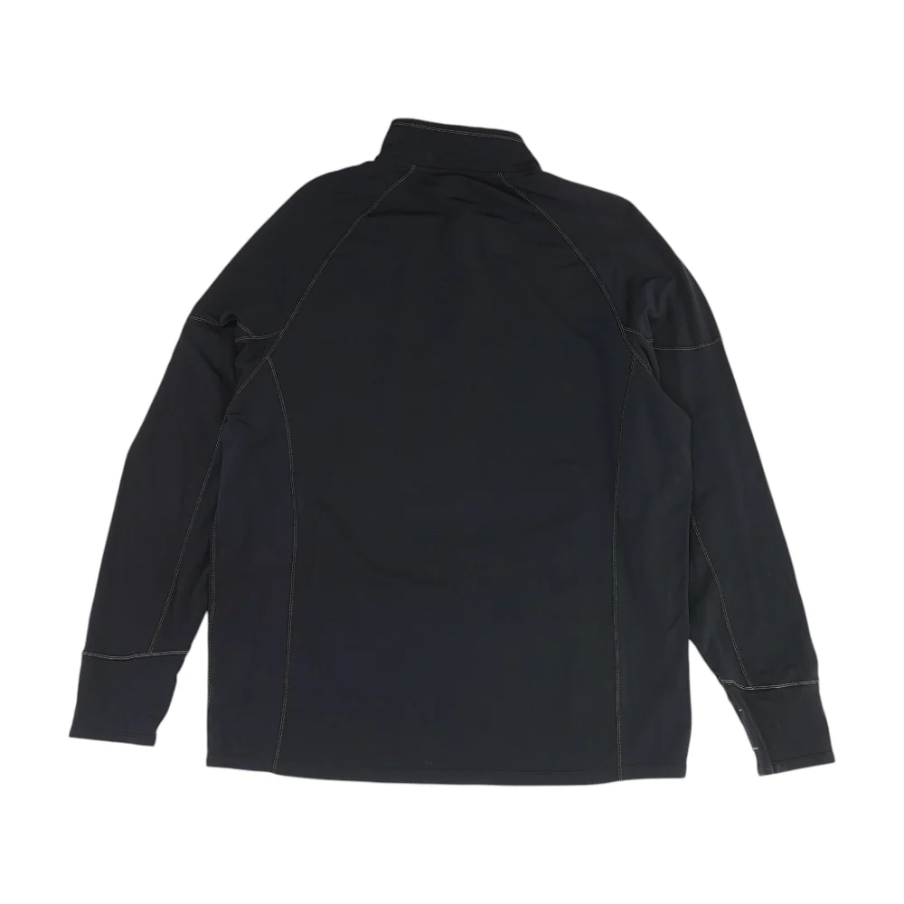 Black Solid 1/4 Zip Pullover - Image 2