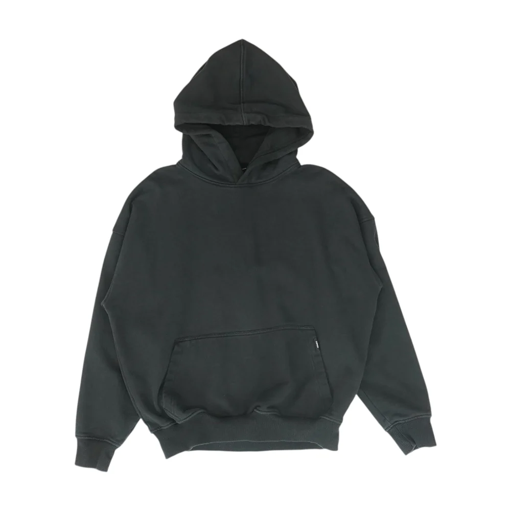 Black Solid Hoodie Pullover