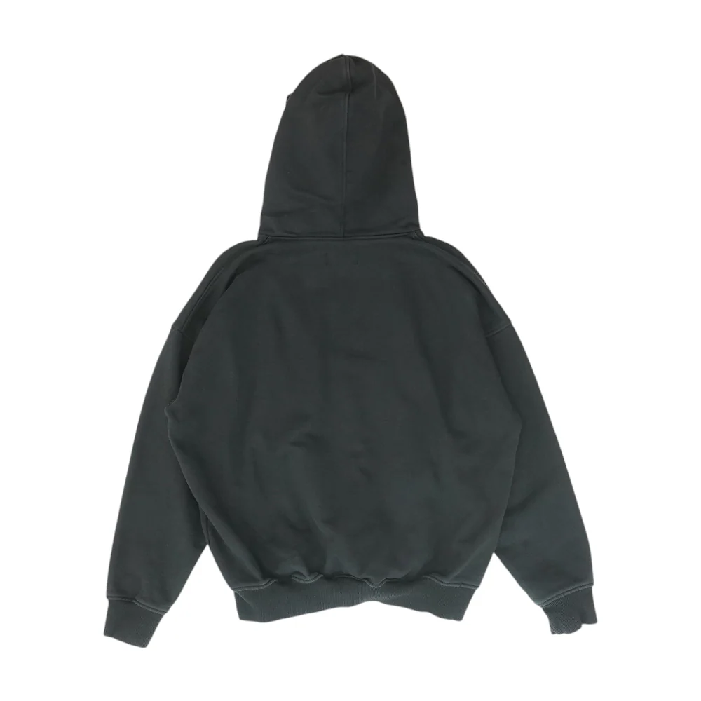 Black Solid Hoodie Pullover - Image 2