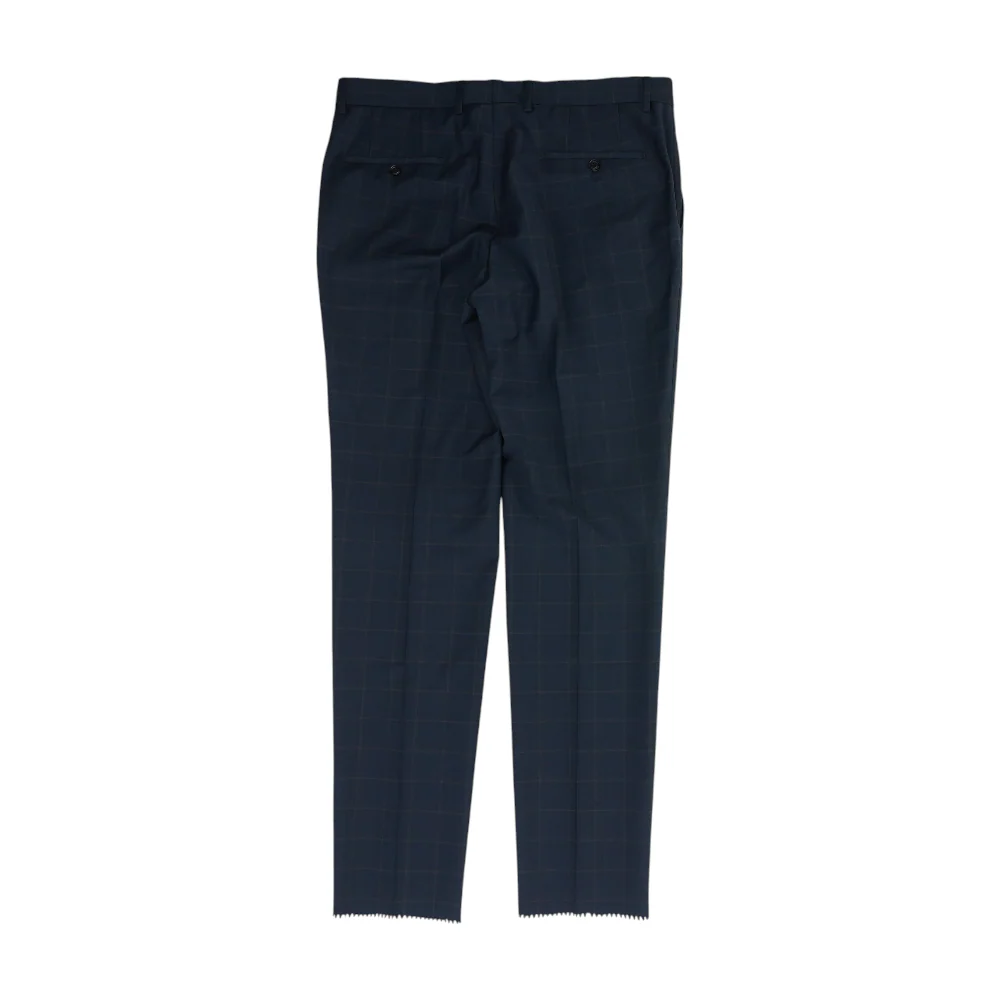 Navy Check Regular Pants - Image 2