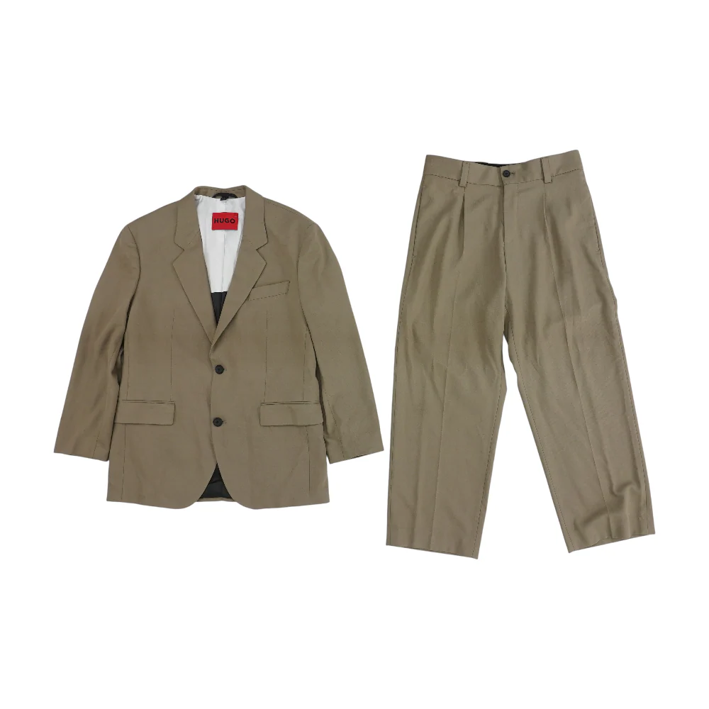 Brown Solid Suit