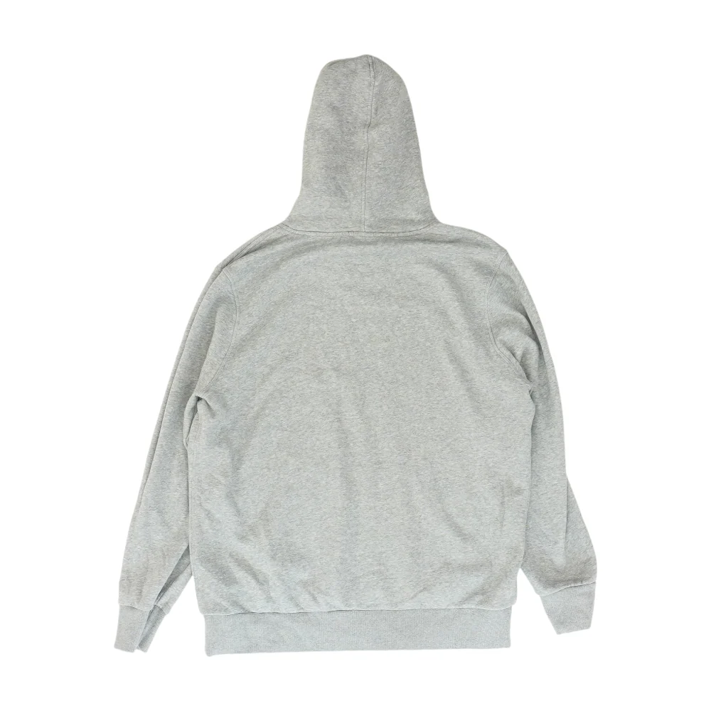 Gray Solid Hoodie Pullover - Image 2