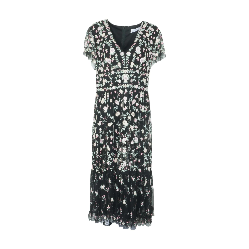 Black Plus Floral Maxi Dress