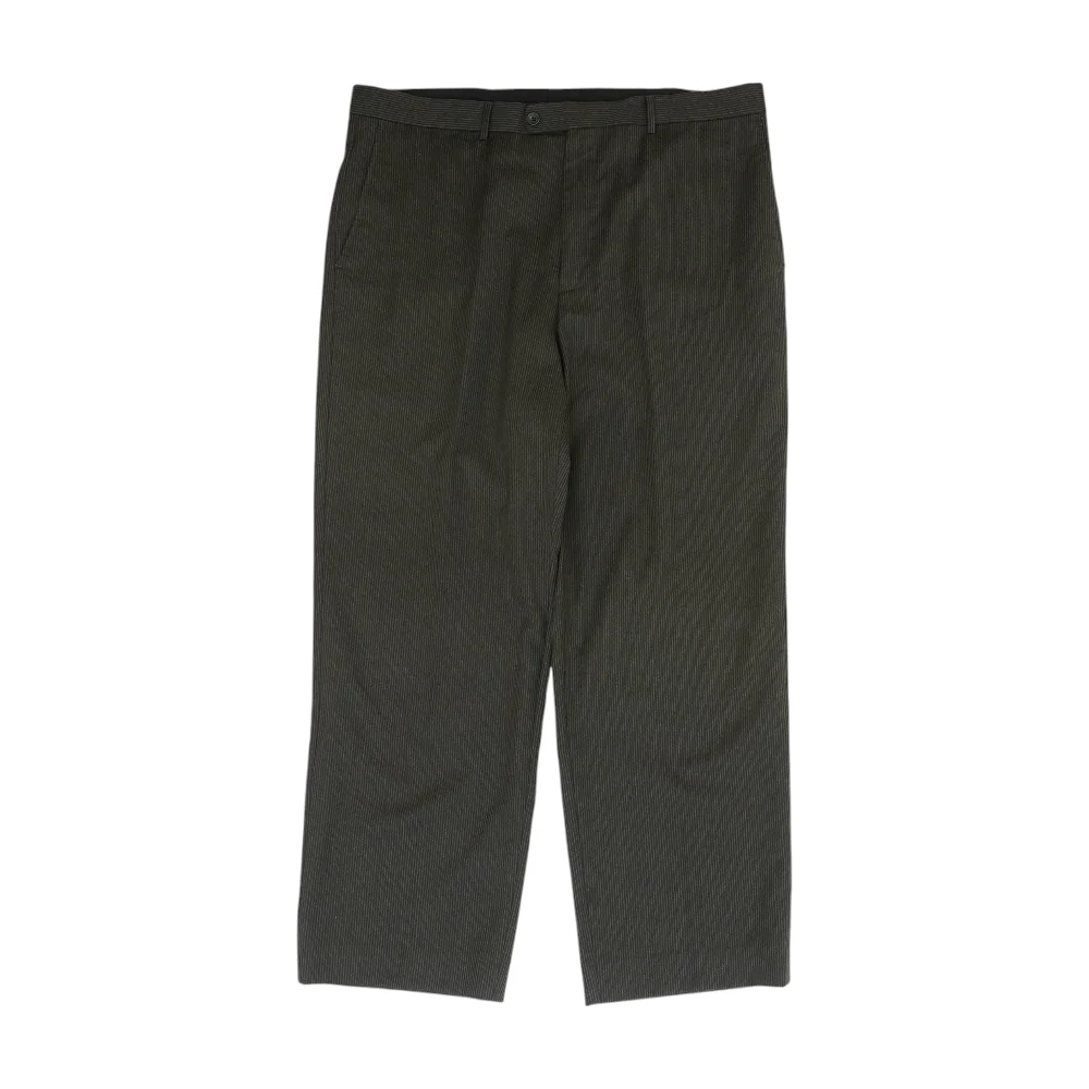 Charcoal Striped Regular Pants