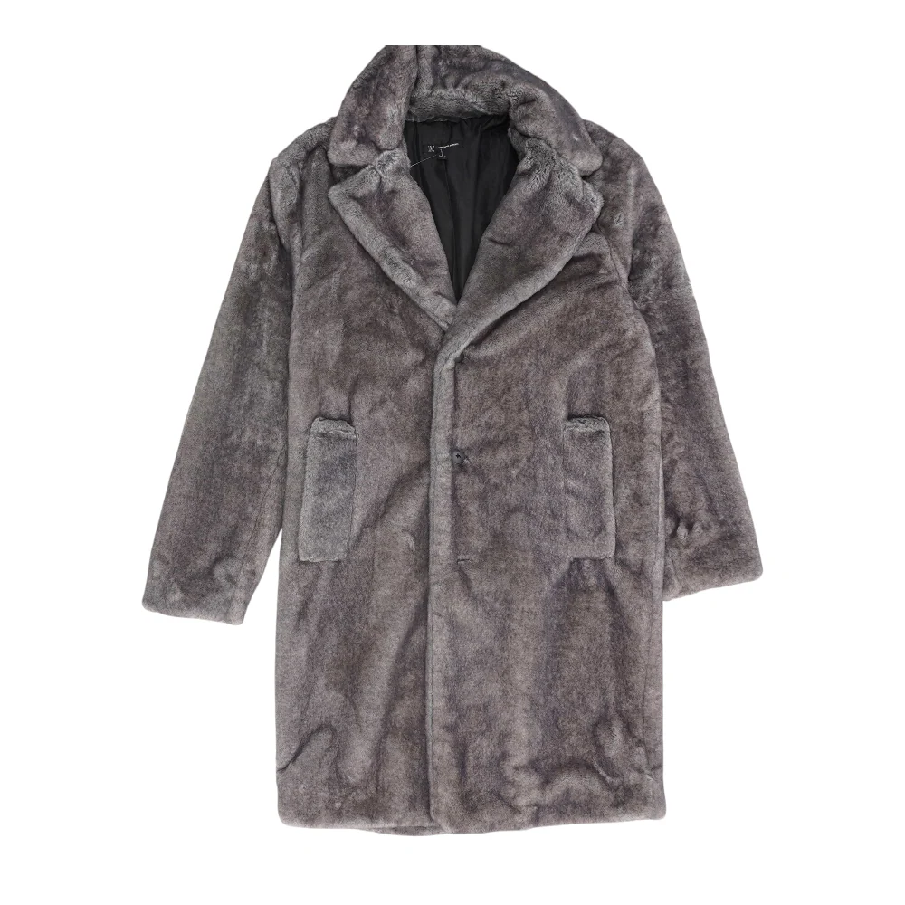 Gray Animal Print Coat