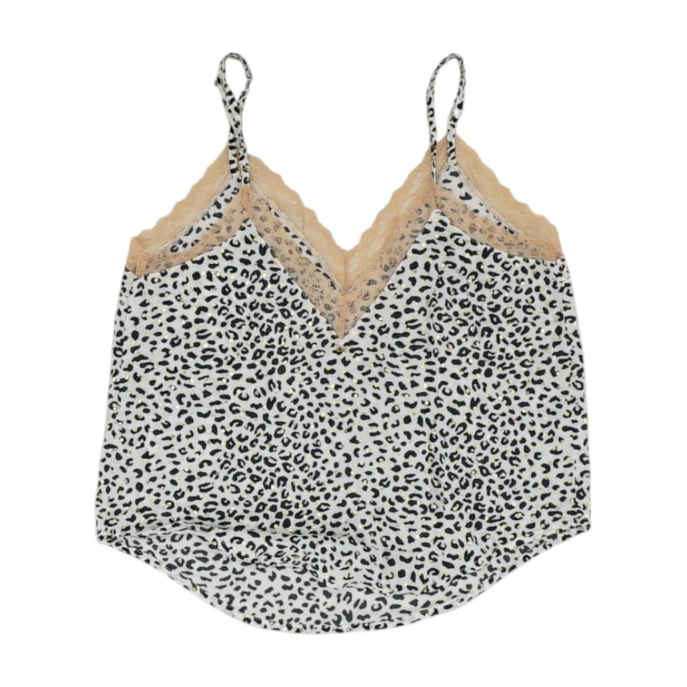 White Animal Print Intimate Lingerie - Image 2