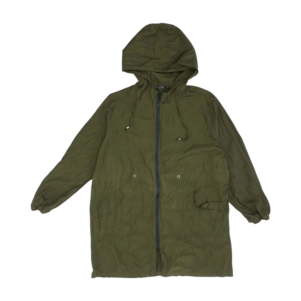 Olive Solid Rain Jacket
