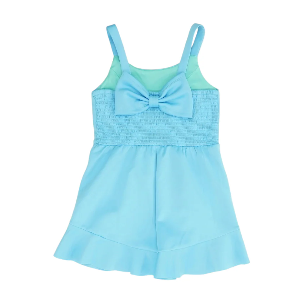 Blue Sleeveless One-Piece - Image 2
