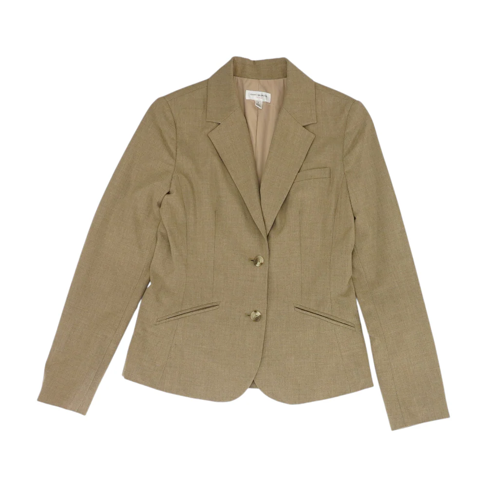 Tan Solid Blazer