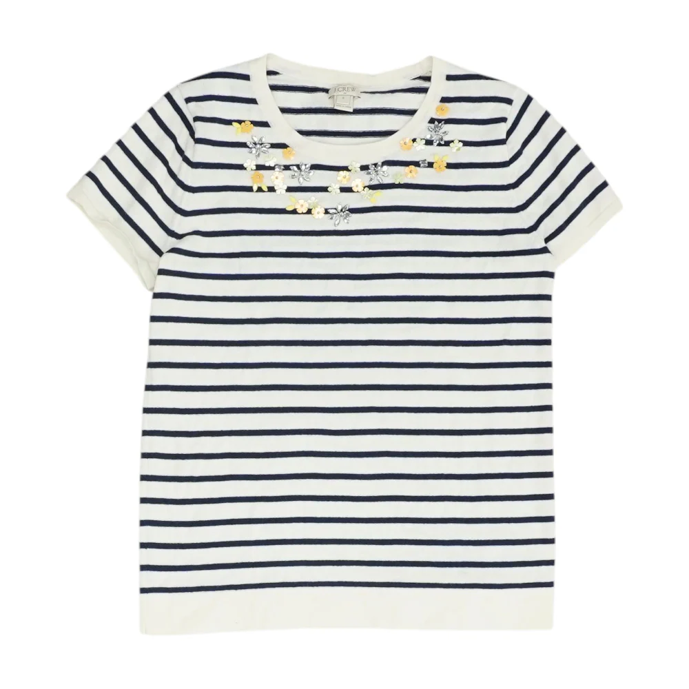 Navy Striped Blouse