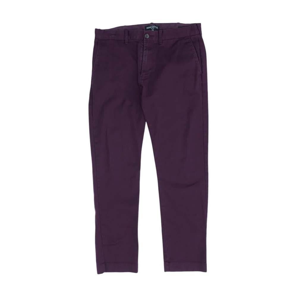 Maroon Slim Pants