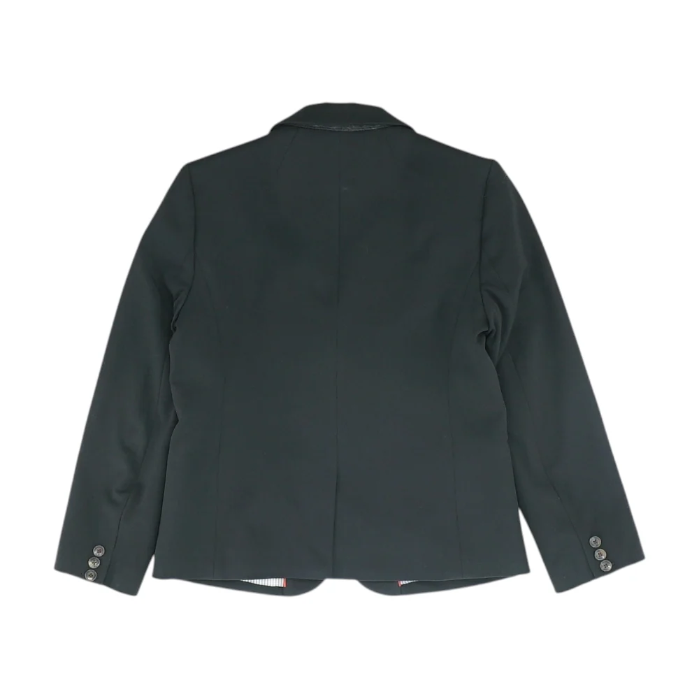 Black Solid Blazer - Image 2