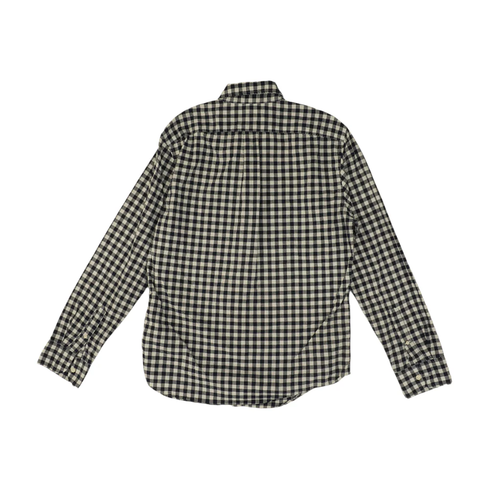 Navy Check Long Sleeve Button Down - Image 2